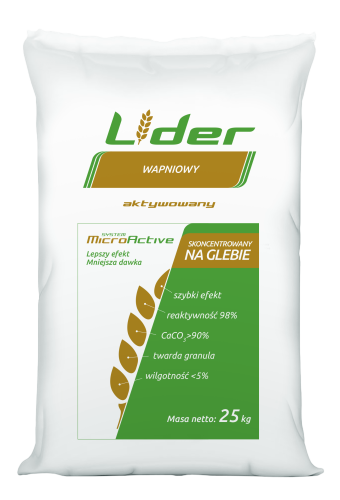 Wapno LIDER CA wapniowy 25 kg worek